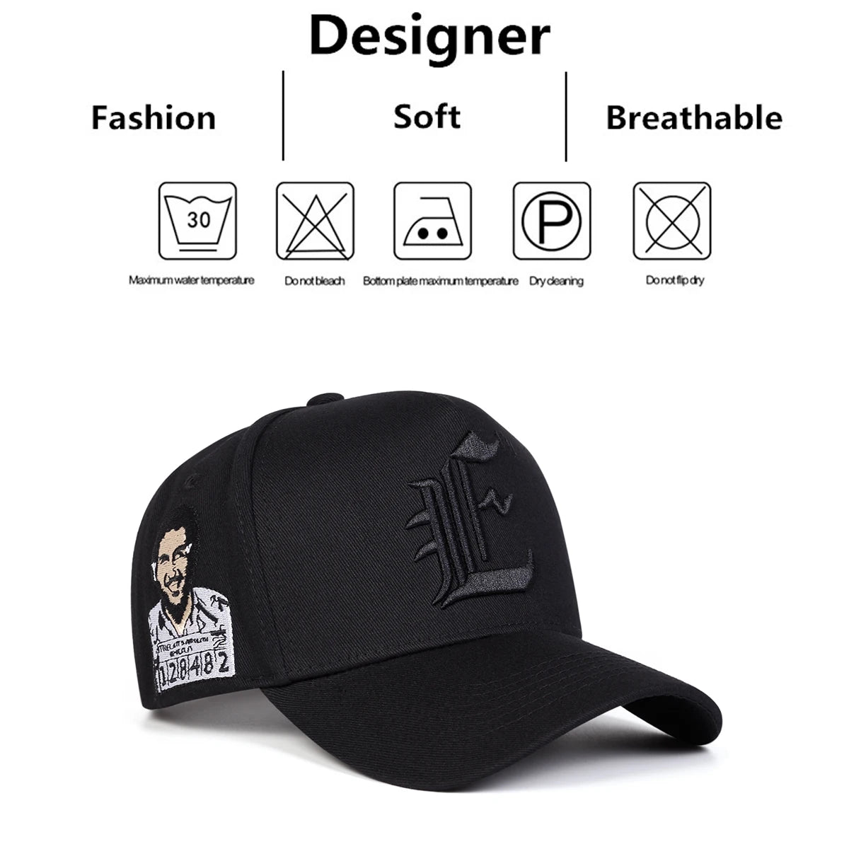 Unisex-Baseballkappen mit „E“-Stickerei – Frühjahr/Herbst – Outdoor – verstellbar – Freizeitmützen – Sonnenschutzmütze – Sportmütze