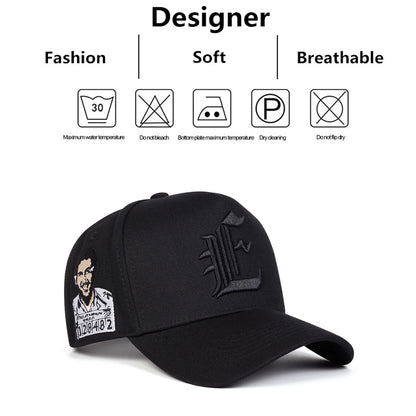 Unisex-Baseballkappen mit „E“-Stickerei – Frühjahr/Herbst – Outdoor – verstellbar – Freizeitmützen – Sonnenschutzmütze – Sportmütze