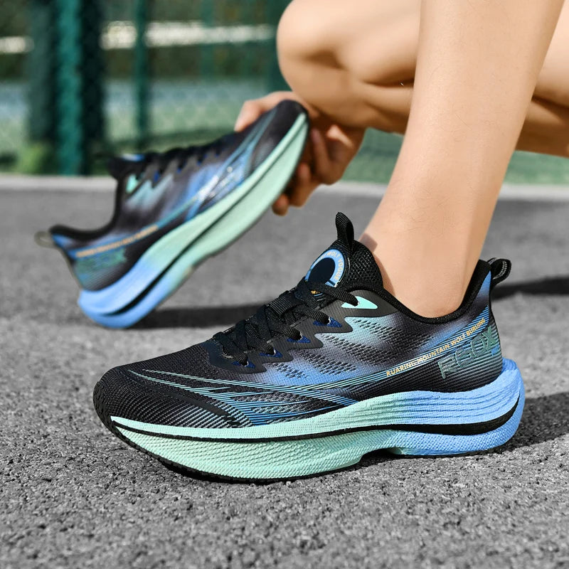 Muške tenisice za trčanje od prozračne mrežice, udobne tenisice na vezanje za maraton, sport, ležerno nošenje i tenis, velikih veličina, trendi sneakers za muškarce