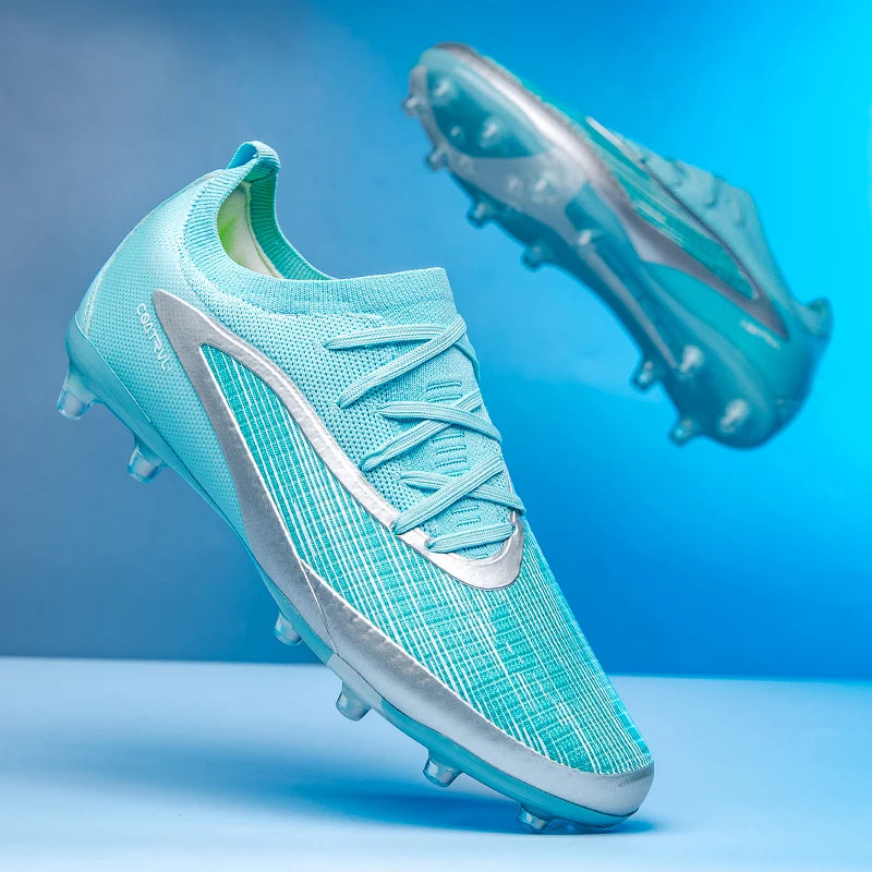 Nouvelles chaussures de football pour hommes, crampons longs pour adultes, chaussures de sport pour l'entraînement en extérieur, respirantes, antidérapantes, confortables pour les garçons, pour les matchs