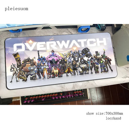Herní podložka pod myš Overwatch s HD potiskem, 900x400x3mm, podložka na počítačový stůl pro hráče, cenově dostupná PC podložka pod myš pro notebook