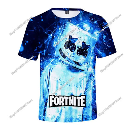3D Fortnite тениска Battle Royale – тениски за мъже и жени, момчета и момичета, анимационни топове Victory, дрехи за тийнейджъри, детски геройски геймърски тениски и топове