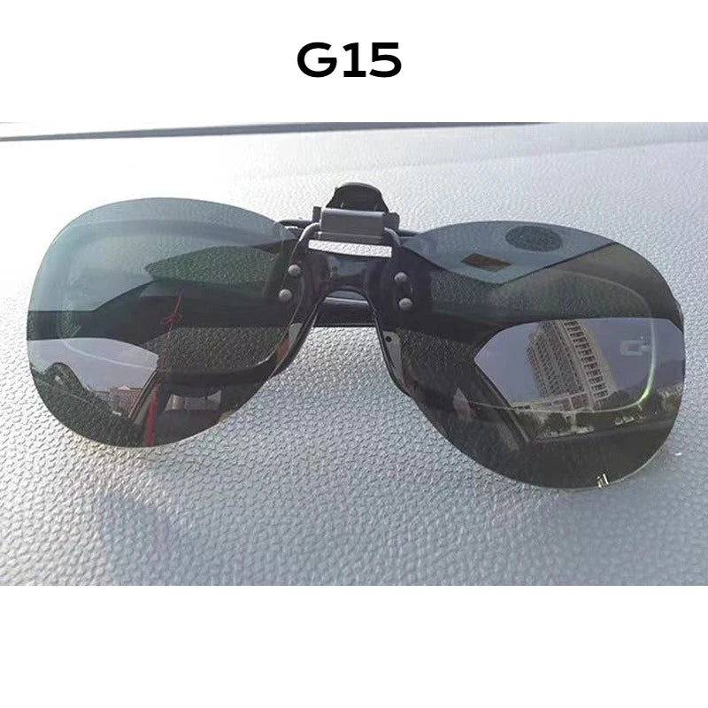 Pilot Polarized Sunglasses Clips Glasses Clip Driving Night Vision Eyeglasses UV400 Outdoor Shades Definition Sun Glasses Clips