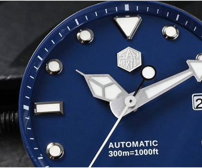 San Martin New 40-44mm Luxury Men's Diver Watch Classic High Quality NH35 YN55 Automatic Mechanical Sapphire BGW-X1 20Bar SN0009