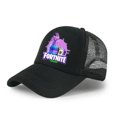 Fortnite Baseball Cap Cartoon Game Printed Hat Kids Summer Breathable Mesh Hat Adjustable Peaked Cap Childrens Birthday Gift