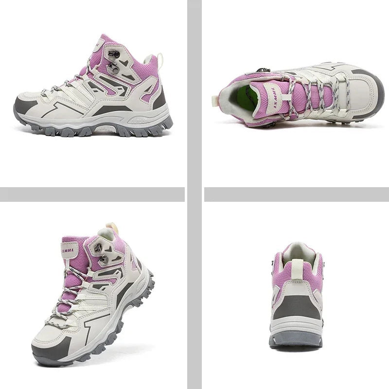 Chaussures de randonnée unisexes imperméables pour hommes et femmes, chaussures d'escalade respirantes et confortables pour l'extérieur, 2024