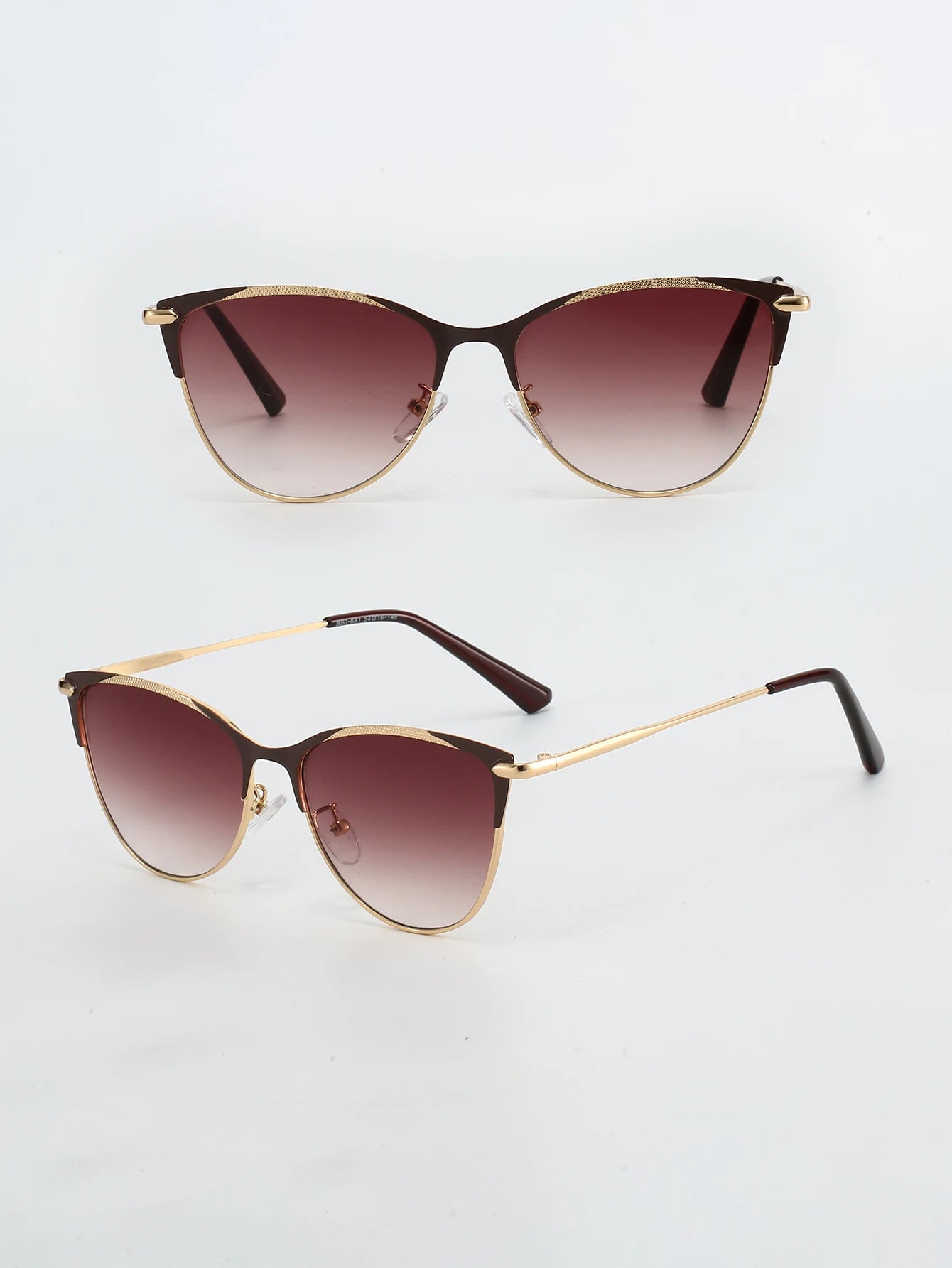 1Pc European and American Fashion Trend Cat Eye Sunglasses Women's Fashion Glasses Suitable for Seaside Vacation