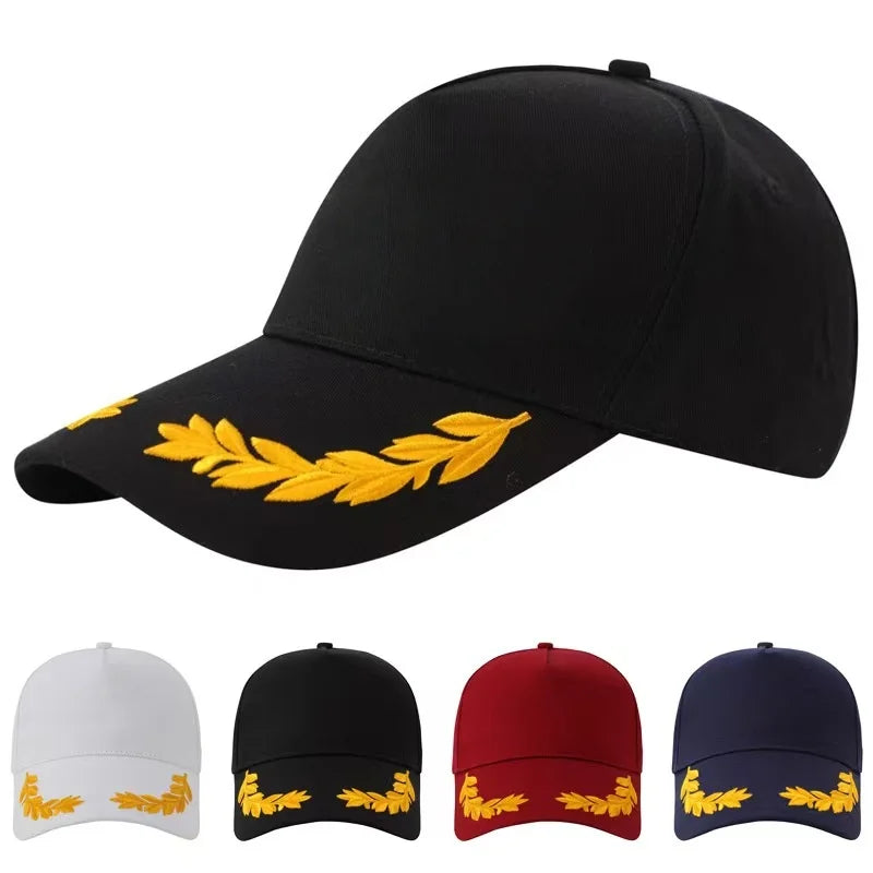 Czapka baseballowa „Wheat Stitch” – -6-Panel bawełniana czapka przeciwsłoneczna z mosiężną klamrą, regulowana, modna czapka typu snapback na świeżym powietrzu, unisexowa czapka z daszkiem