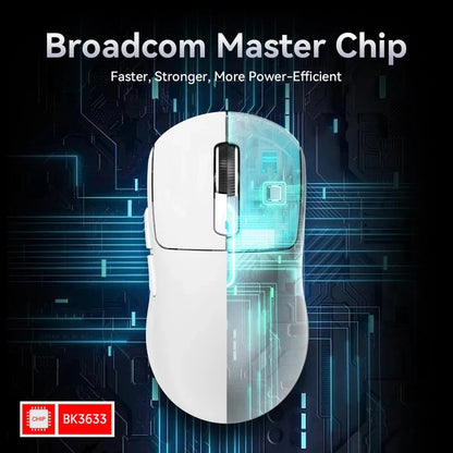 ATTACK SHARK X3 třirežimová myš 1K Hz, X3Pro bezdrátová Bluetooth myš 4K Hz, lehká, PAW3395, mobilní rychlost 650IPS