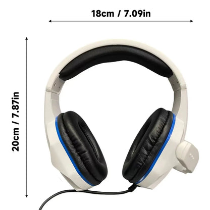 H4 Wired Headphones, PS4 Gaming Headphones, Computer Headphones, Music Headphones, Online Course and Conference Use, Birthday