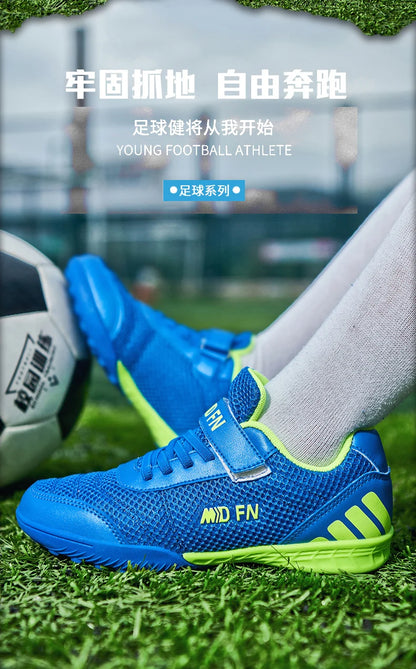 Personality Stylish And Comfortable Boys Girls Training Game Sneakers Indoor Outdoor Lawn Youth Student Soccer Shoes 29-39#