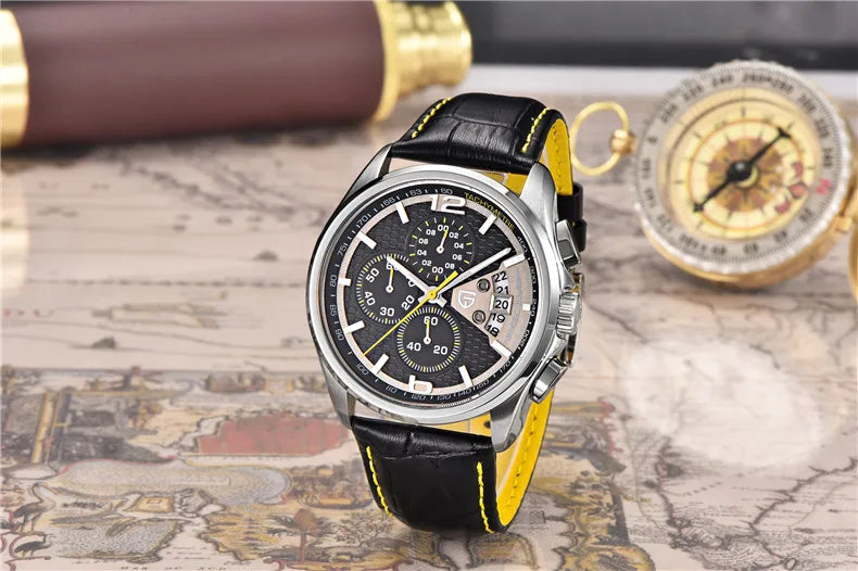 PAGANI DESIGN Chronograph-Stoppuhr für Herren, Quarz, Multifunktion, Militär-Pilotenstil, Relógios Masculino, Reloj Hombre, Montre Homme