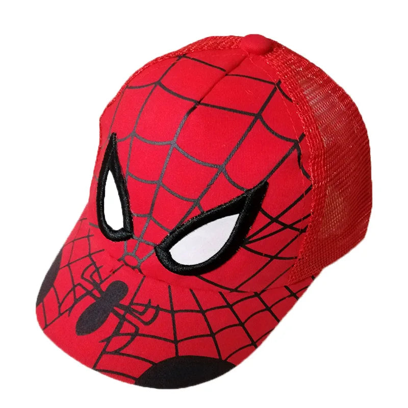 HotToys Spiderman Baseball Cap Boys Grils Hats Superhero Peripheral Cosplay Props Childrens Gift Sunhat Fashion Accessory 3-7y