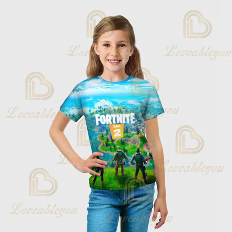 Bluza z kapturem Fortnite z nadrukiem 3D, Plus Size, bluza z kapturem T-shirt dla dzieci, modna bluza streetwear, casualowa kurtka
