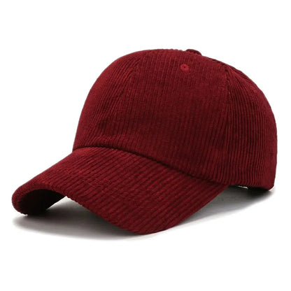 Unisex-baseballkeps i corduroy, justerbar solhatt, hiphop-keps för män