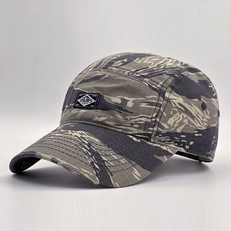 Cappellino da baseball con visiera corta in stile mimetico da lavoro per uomo e donna, cappellino unisex alla moda con visiera per la protezione dal sole all’aperto