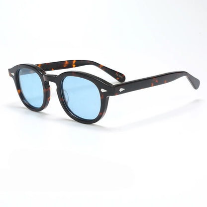 Polarized Sunglasses Men Women Johnny Depp Lemtosh Style Sun Glasses Retro Round Acetate Frame UV400 Lens Oculos
