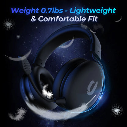 Jeecoo Gaming Headset for PC PS5 PS4 Xbox with 7.1 Surround Sound, Noise Cancelling Mic Gaming Headphones, 50mm Driver Wired Headset