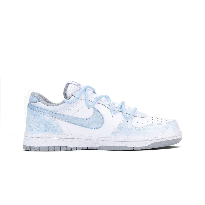 Anpassade sneakers Nike Dunk ”Fog Hidden Auspicious Clouds” – högmodiga retro-skor i kinesisk tuschteckningsstil, låga skor för både män och kvinnor