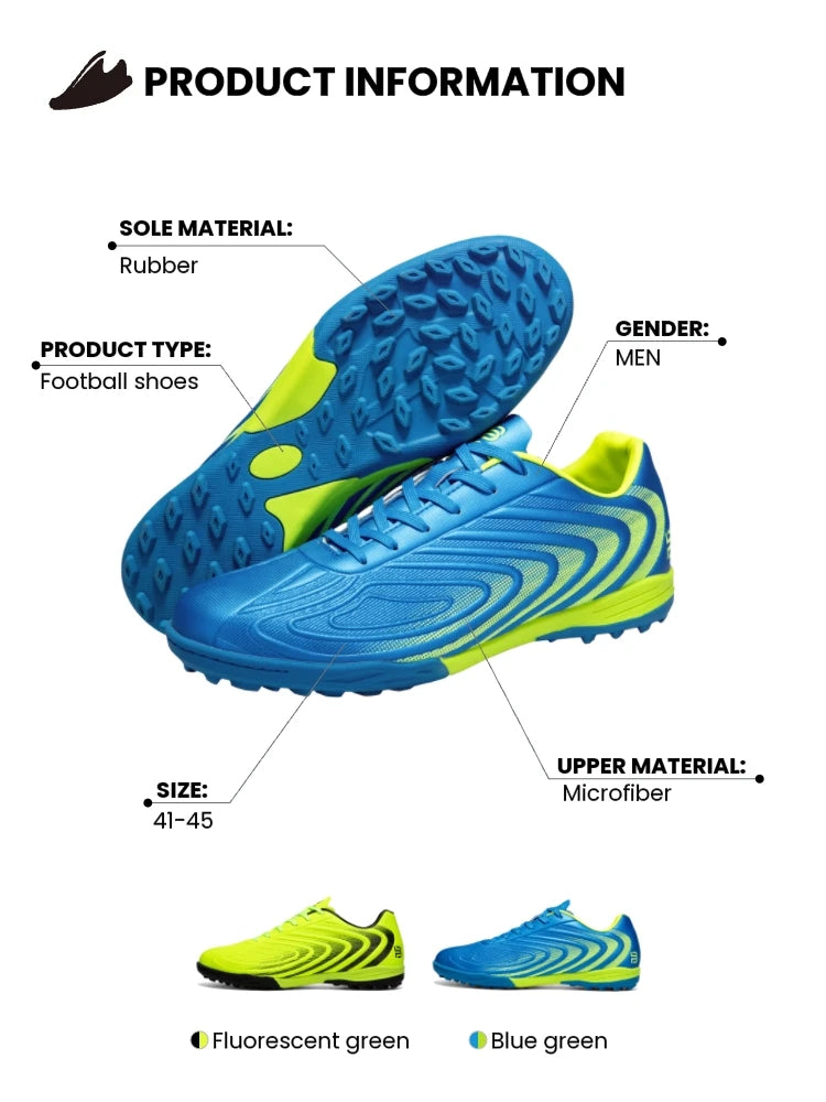 Chuteiras de futebol profissional para homem Baasploa, em pele leve, antiderrapantes para exterior e treino desportivo em campo