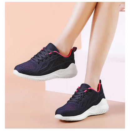 Women Running Shoes Breathable Casual Sneakers Lightweight Gym Outdoor Sport Comfortable
