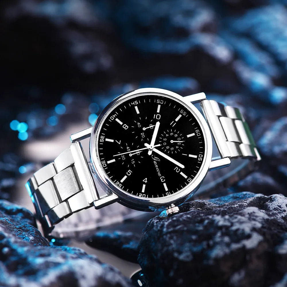 Men Watches Business Wrist Watch Luxury Leather Strap Analog Watches Quartz Wristwatches Clock Men Women Casual Simple Watch