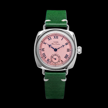 THORN  T002 Watch Tribute To Classic Oyster Style Antique Pillow Shaped Watch, Retro Watch, Men's and Women's Couple Watches