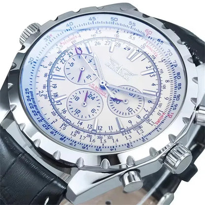 JARAGAR 212 Orologio meccanico automatico da uomo, modello business di lusso con calendario settimanale, orologio da uomo, regalo premium, Reloj Hombre