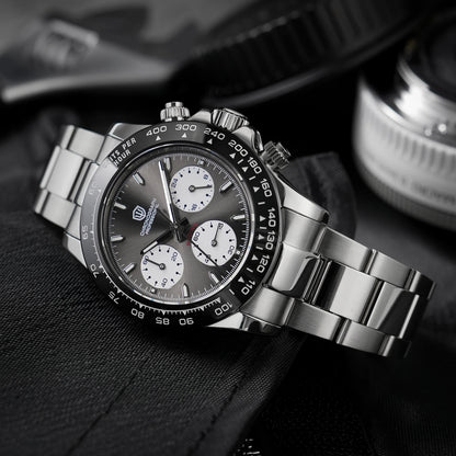 Watchdives WD16500 V2 Men Watch VK63 Quartz Movement Chronograph Wristwatch Stainless Steel Sapphire Crystal Luminous  Watches