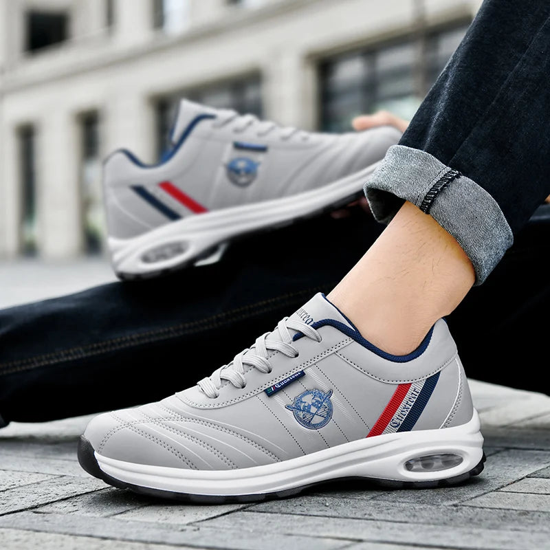 Chaussures de sport pour hommes grande taille respirant confortable résistant à l'usure Snekaers semelle souple chaussures de course plates décontractées pour homme