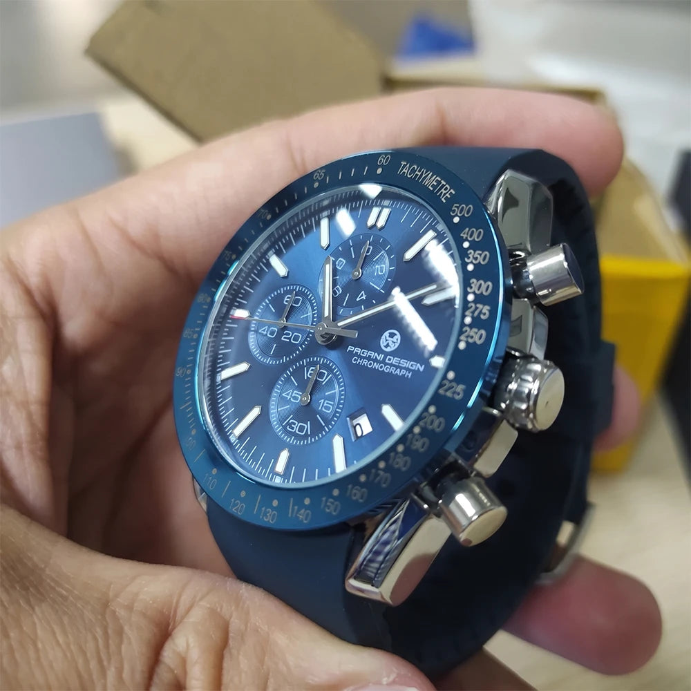 PAGANI DESIGN 45MM 2026 Herren-Quarzuhr 30M wasserdicht Luxus-Business Edelstahl Relogio Masculino 5140