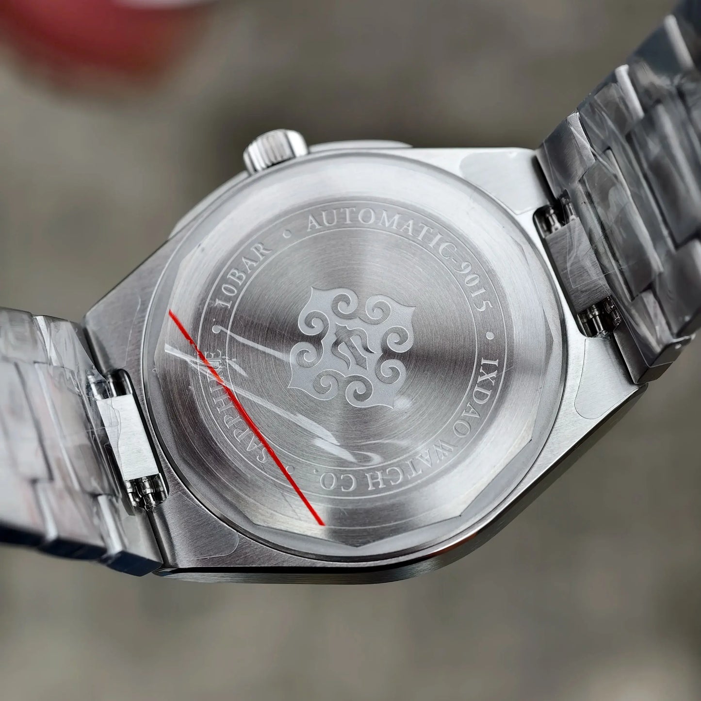IX&DAO 2026 new Warrior 37mm men's automatic mechanical watch enamel plate Miyota 9015 sapphire stainless steel waterproof 10Bar