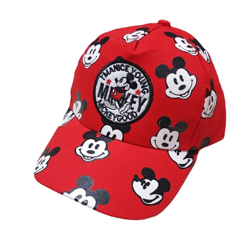 Disney Minnie Mickey Anime Peripheral Cotton Polyester Baseball Cap Figure Cartoon Peaked Cap Dress Up Kid's Birthday Gifts