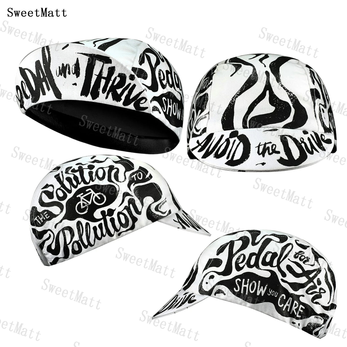 SweetMatt Classic Retro велосипедна шапка – семпла, цветна, с голямо разнообразие от стилове за избор, унисекс размер, бързосъхнеща велосипедна шапка