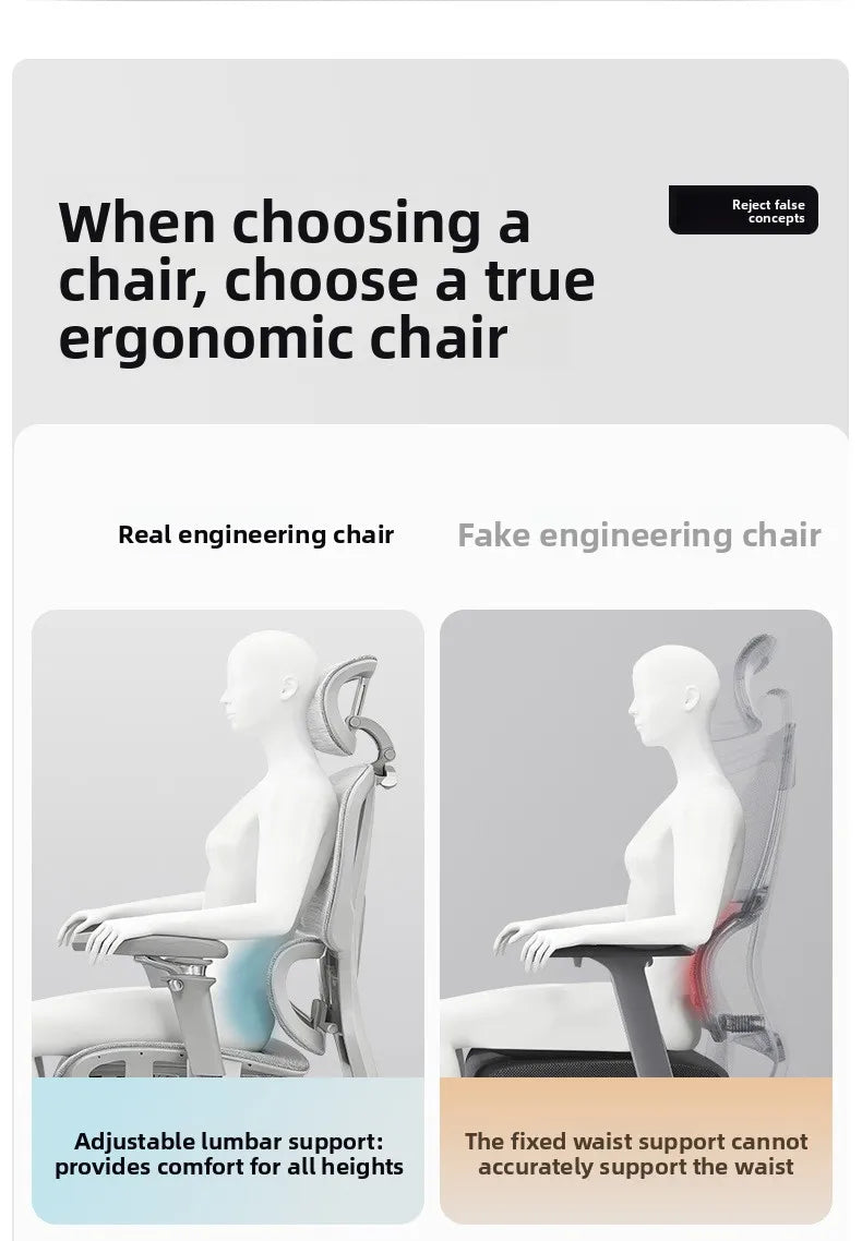 Przenośny minimalistyczny fotel ergonomiczny z podłokietnikiem 10D, fotel komputerowy, biurowy, do nauki i gamingowy Gravitysturdy and durable