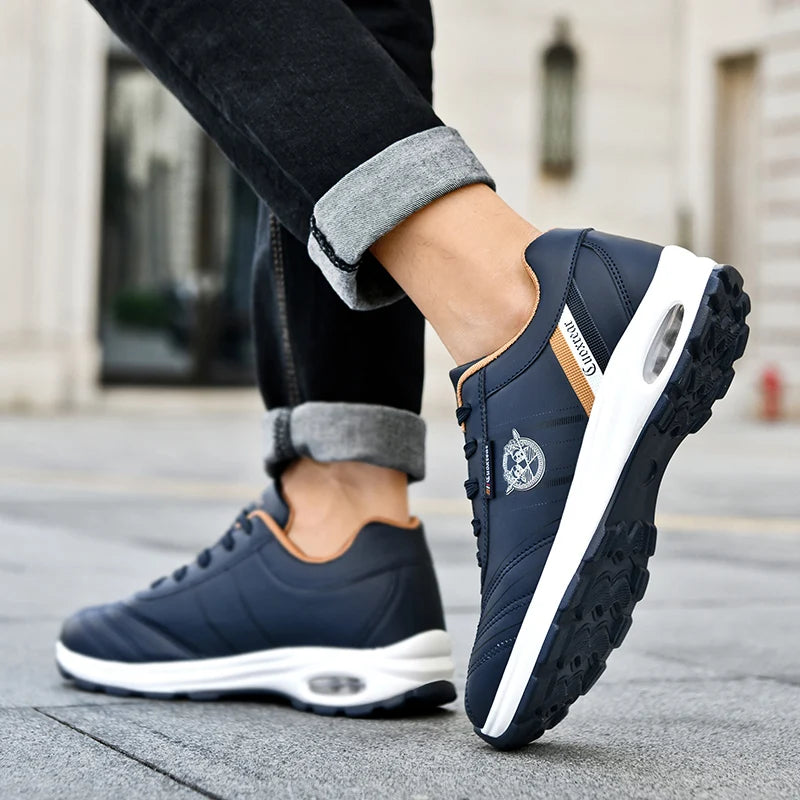 Chaussures de sport pour hommes grande taille respirant confortable résistant à l'usure Snekaers semelle souple chaussures de course plates décontractées pour homme