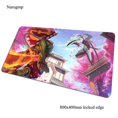 Podkładka pod mysz Overwatch 80x40cm, gamingowa podkładka na biurko, duża mata dla gracza na PC, prezent na Halloween do komputera i notebooka