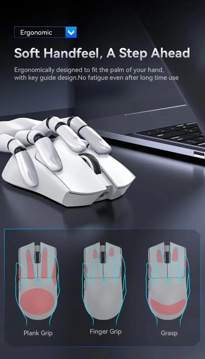 Ratón gaming inalámbrico ultraligero ATTACK SHARK X11SE, vida útil de 20 millones de clics, PAW3311 Gaming, 22KDPI, 400IPS, 40G, 1KHz, 65 horas, 30mAH