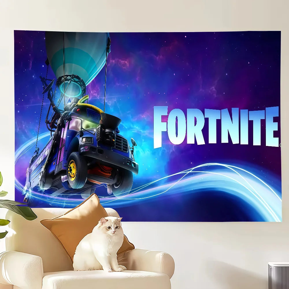 Game F-Fortnite flag Decoration Art Picnic Party Home Hanging Camping Outdoor Party Banner