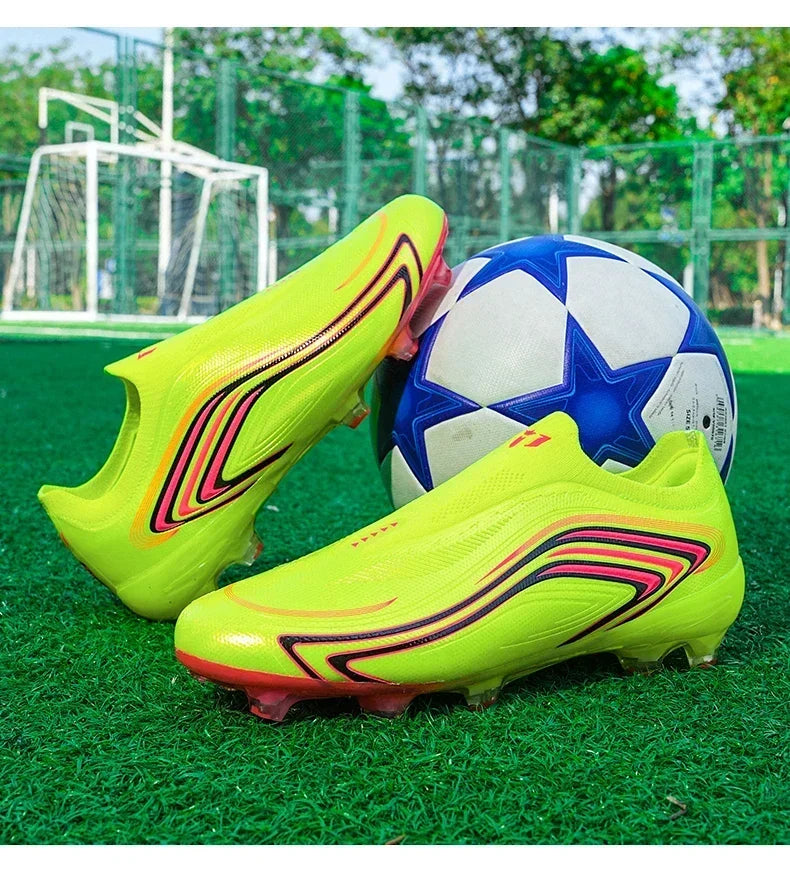 Nouvelles chaussures de football pour hommes, baskets de futsal très populaires, chaussures de football pour matchs sur gazon, entraînement, chaussures de football de haute qualité, crampons antidérapants, pour intérieur