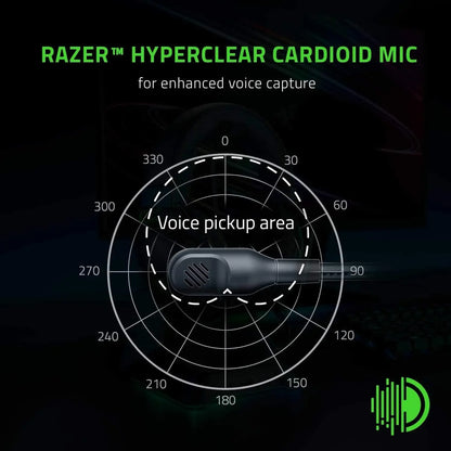 Razer BlackShark V2 X Wired Esports Headset with 7.1 Surround Sound, HyperClear Cardioid Mic & Advanced Passive Noise Cancellation Gaming Headset