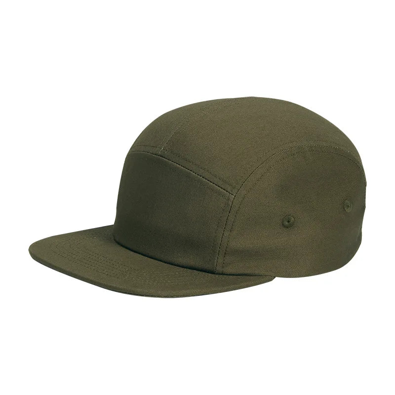 Summer Cotton 5 Panel Big Size Baseball Caps Oversize 62cm Flat Top Sports Snapback Cap Hip Hop Skateboard Hat Custom Wholesale