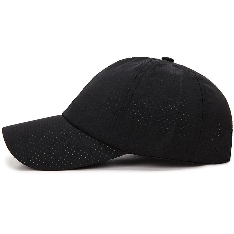 New Women Men Quick-Drying Spring Summer Baseball Cap Solid Breathable Snapback Hat Casual Fishing Sun Cap Hat For Women Men