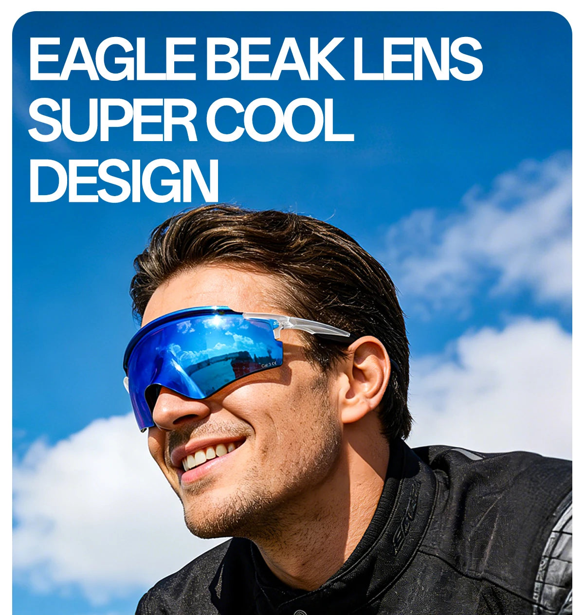 SCVCN Sunglasses for Men New Fashion Cycling Glasses UV400 Lenses Cycling Road Mountain Bike Glasses Women Casual Hiking 2026