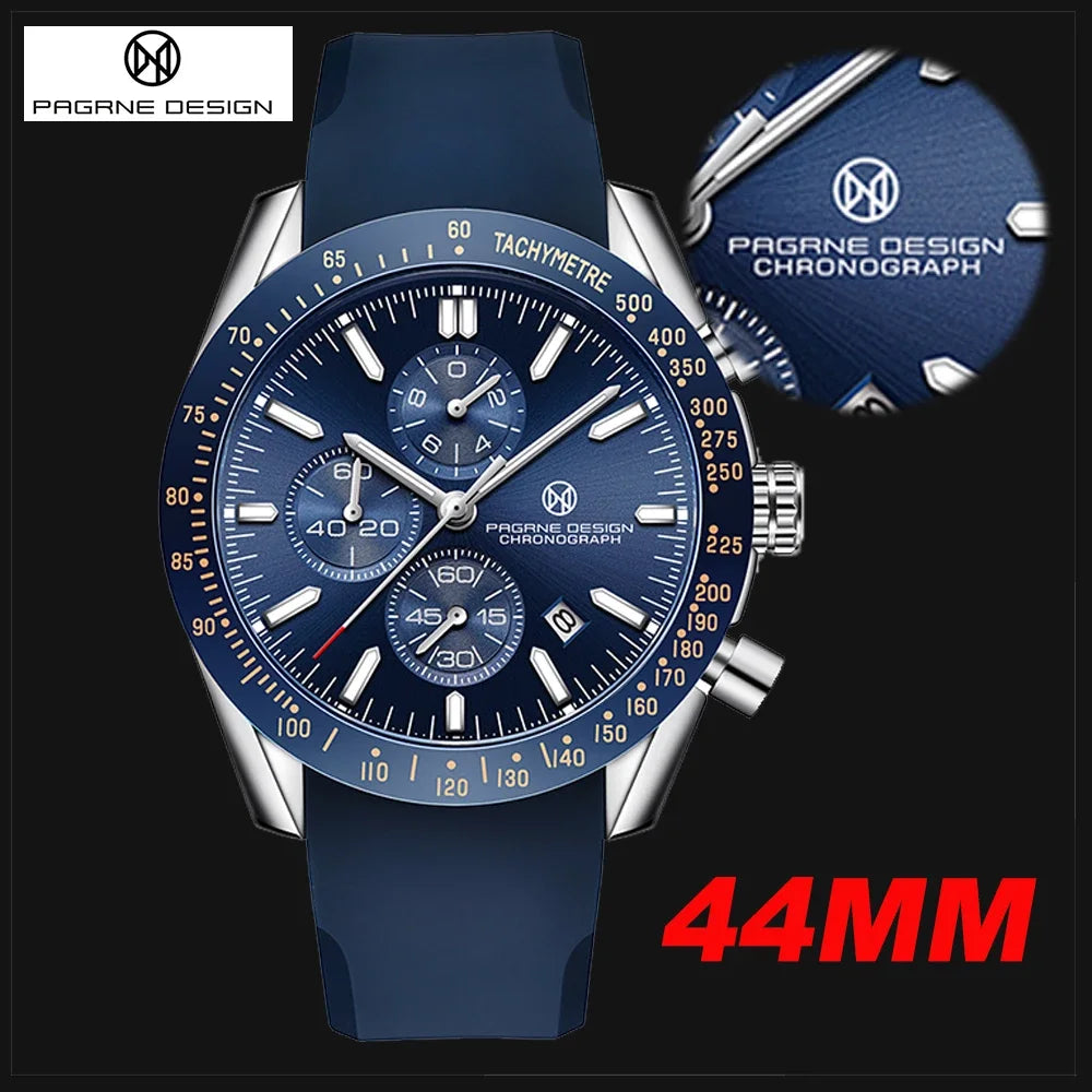 PAGANI DESIGN 45MM 2026 Herren-Quarzuhr 30M wasserdicht Luxus-Business Edelstahl Relogio Masculino 5140