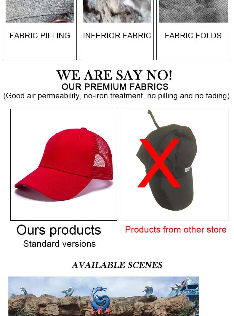 Wholesale Hat Baseball Caps Men's Casual Caps Women's Mesh Hats Unisex Hats Custom Logo Hat Embroidered Hats
