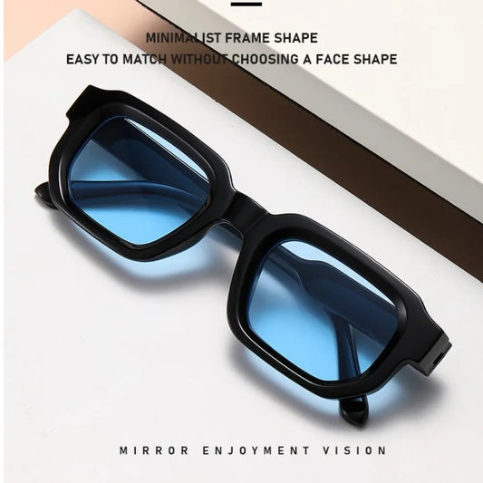 UV Protection Small Frame Square Sunglasses Punk Square Women Sun Glasses Leopard Print UV400 Retro Eyewear Photography