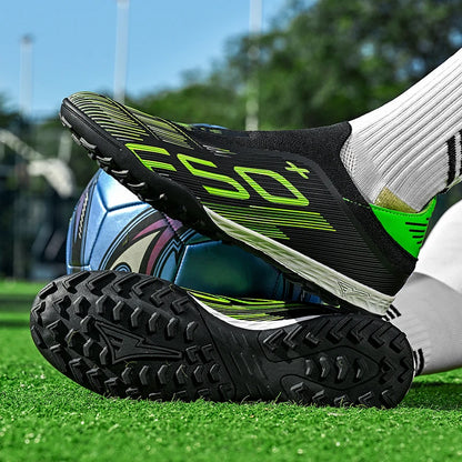 Chaussures de football pour hommes, crampons de football pour terrain en gazon, chaussures de sport pour entraînement, crampons de football antidérapants, crampons de football.