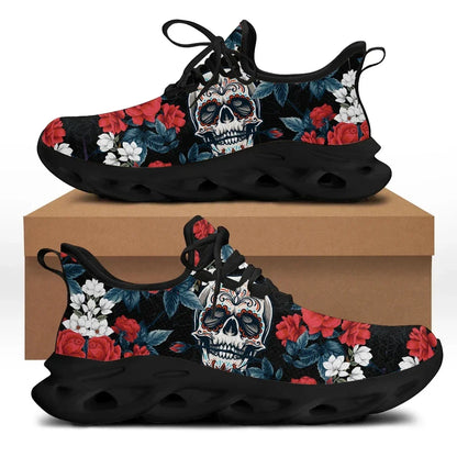Printemps chaussures plates hommes chaussures Cool Punk crâne conception décontracté hommes baskets été garçons à lacets chaussures de marche Zapatillas