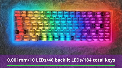 Everglide AE68 Pro Gaming Keyboard 8000Hz Polling Rate High Performance 0.001mm Rapid Trigger ADC Direct Link Dual RGB Lamp